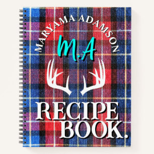 Modern familie receptenboek. Rustic Buffalo Plai Notitieboek