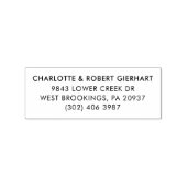 Modern familieadres op maat 	rubberstempel (Afrduk)