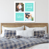 modern familiefotogram fotopastel canvas afdruk (Insitu (Slaapkamer))