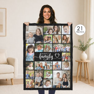 Modern Family 21 Foto's Script Hartnaam Aangepast Fleece Deken