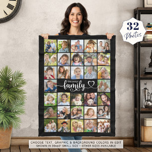 Modern Family 32 Foto's Script Hartnaam Aangepast Fleece Deken