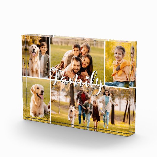 Modern Family 5 Photo Collage Script Heart Fotoblokken (Rechts)