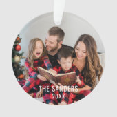 Modern Family Christmas Photo Script, merry  (devant)