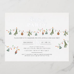 Modern Family Kerstfeest Goud Folie Feestdagen Briefkaart