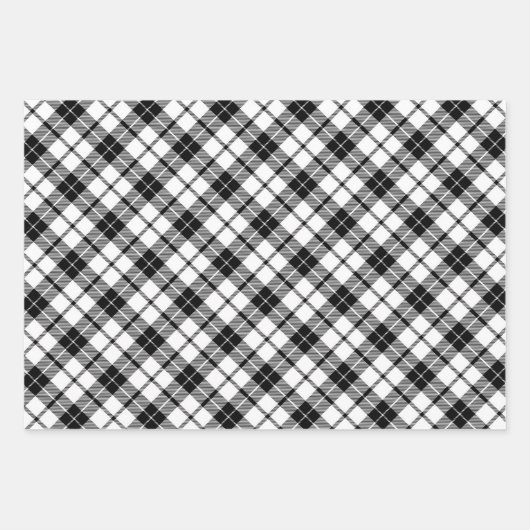 Modern Farmhouse Charm Black White Pset Inpakpapier Vel (Voorkant 3)