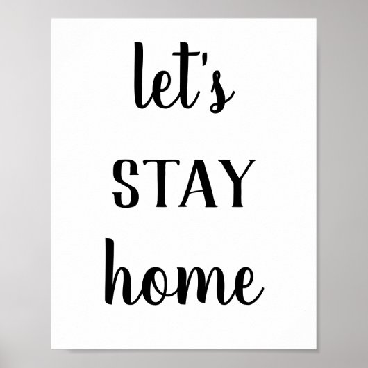 Modern Farmhouse Laten we thuis afdrukken Poster (Voorkant)