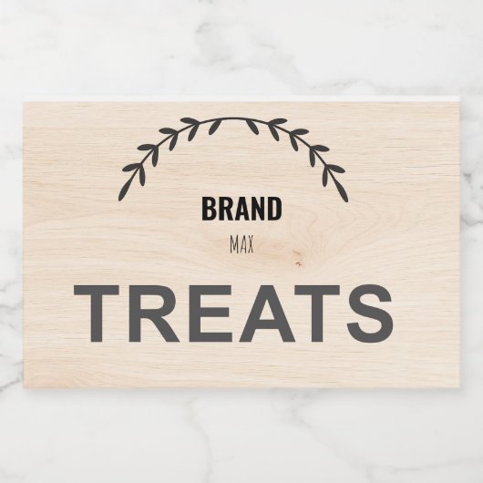 Modern Farmhouse Pet Food Container Label | Custom Voedselcontainer Etiket (Enkel label)