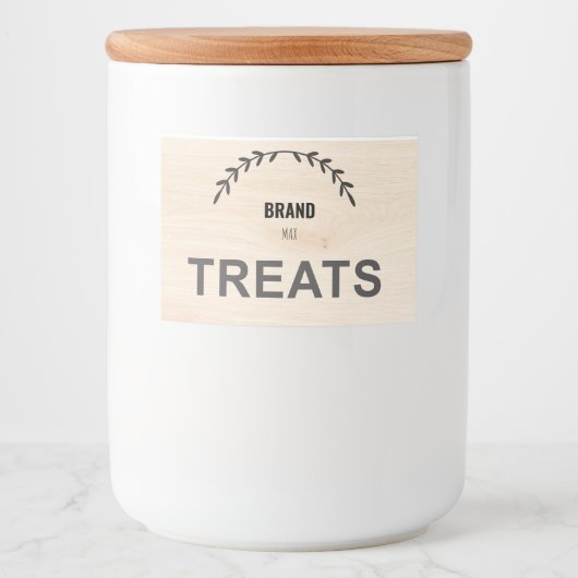 Modern Farmhouse Pet Food Container Label | Custom Voedselcontainer Etiket (Voorkant)