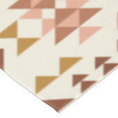 Modern Farmhouse Rustic Terracotta Geometric Art Tafelkleed (Gekanteld)