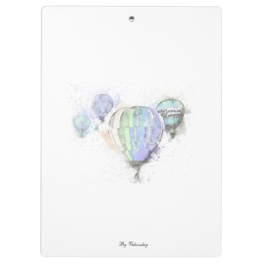 Modern Fashionable Trendy Blue . Jouw naam toevoeg Klembord (Achterkant)