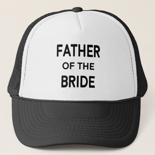 Modern Father Bride Wedding Trucker Pet (Voorkant)