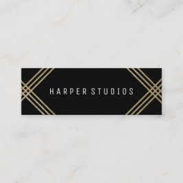 Modern Faux Foil Lines Visitekaartje