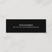 Modern Faux Foil Lines Visitekaartje (Achterkant)