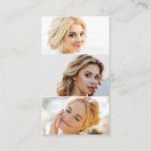 Modern Faux Gold Abstract QR-code fotoportfolio Visitekaartje (Achterkant)