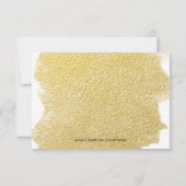MODERN FAUX GOLD RSVP KAARTJE (Achterkant)