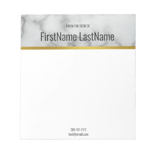 Modern Faux Grey Marmer uit de bureau van Notitieblok