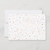 Modern Faux Roos Gold Script Bedankkaart (Achterkant)