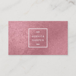 Modern Faux Roos Gold Visitekaartje