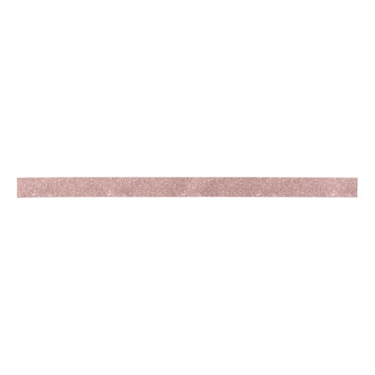 Modern Faux Roos Gouden Glitter Sparkles Lint (Voorkant)
