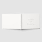 Modern Faux-Textured Paper Elegant Wedding Gastenboek (Volledig)