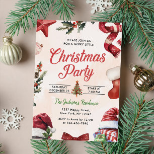 Modern feestelijk kerstfeest kaart