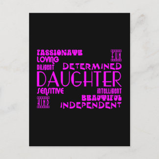 Modern Feminine Chic & Stylish Daughters Briefkaart