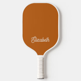 Modern Feminine Terracotta Script - Aangepaste naa Pickleball Paddle