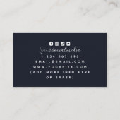 Modern Fencing Coach Instructor Fencer Red & Black Visitekaartje (Achterkant)