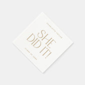 Modern Fete Gold ze deed het Afstuderen Servet (Hoek)