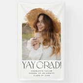 Modern Fete Minimal Yay Afstudeerder Photo Arch Af Spandoek (Verticaal)