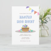 Modern Fiesta Easter Egg Hunt Kaart (Staand voorkant)