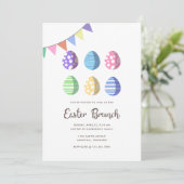 Modern Fiesta Easter Eggs Kaart (Staand voorkant)