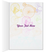  modern fietspatroon, helder kleurneonpatroon (Binnen (Rechts))