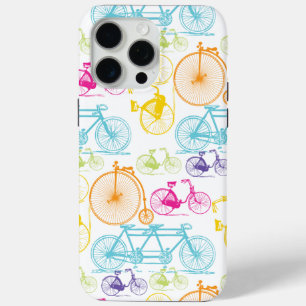 modern fietspatroon, helder kleurneonpatroon iPhone 15 pro max hoesje