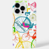  modern fietspatroon, helder kleurneonpatroon Case-Mate iPhone case (Achterkant)