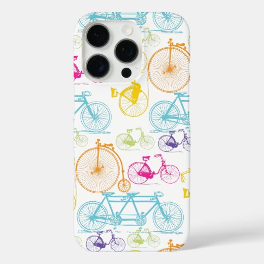  modern fietspatroon, helder kleurneonpatroon Case-Mate iPhone case (Achterkant)