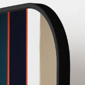 Modern Fire and Bold Diagonal Stripe Pickleball Paddle (Links Detail)