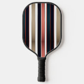 Modern Fire and Bold Diagonal Stripe Pickleball Paddle (Achterkant)