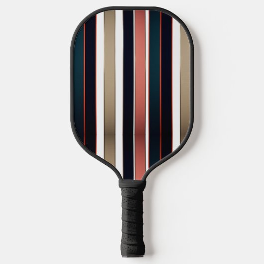 Modern Fire and Bold Diagonal Stripe Pickleball Paddle (Voorkant)