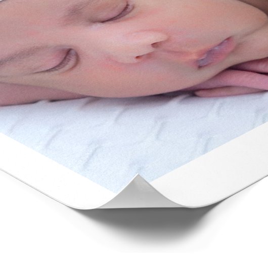 Modern First Birthday Photo Collage Keepomwille Poster (Hoek)