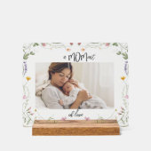Modern  First Mother's Day Photo Acrylic Gift (Recto)