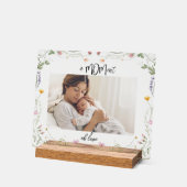 Modern  First Mother's Day Photo Acrylic Gift (Angle)