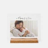 Modern  First Mother's Day Photo Acrylic Gift (Recto)