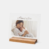 Modern  First Mother's Day Photo Acrylic Gift (Angle)