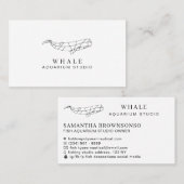 Modern Fish Aquarium Whale Visitekaartje (Voorkant / Achterkant)