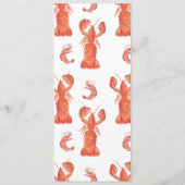 Modern Fish Seafood Crawfish Restaurant Menu (Achterkant)