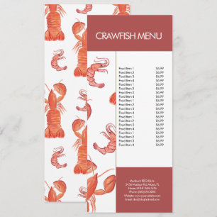 Modern Fish Seafood Kreeften Restaurant Menu