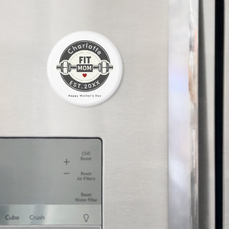 Modern Fit Mom Mothers Day Fridge Magnet Magneet