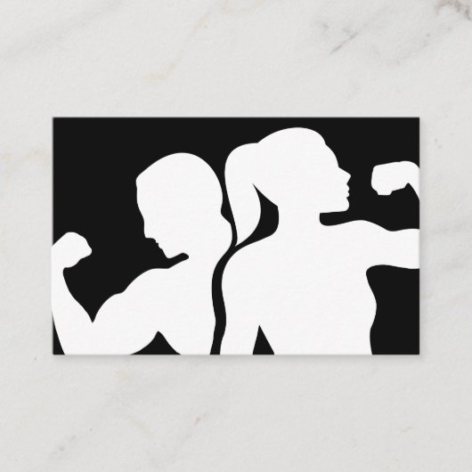 Modern Fitness Coach And Trainer Visitekaartje (Voorkant)