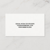 Modern Fitness Logo Visitekaartje (Achterkant)